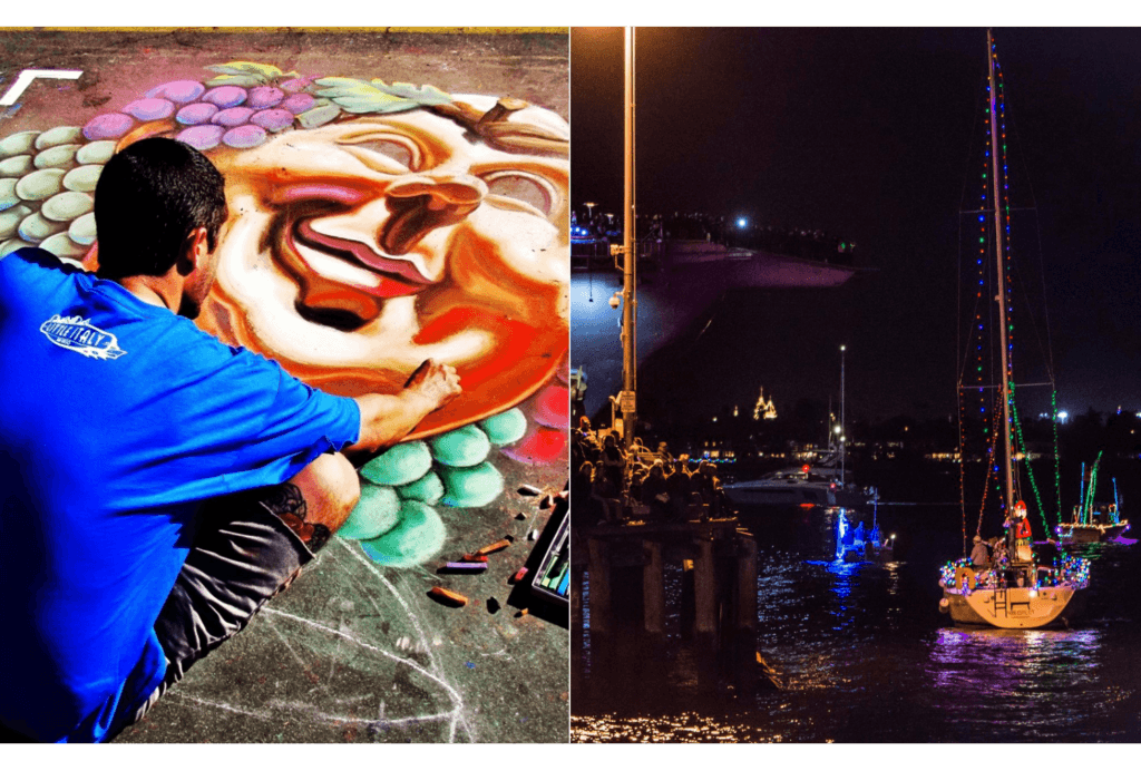 Bella Vita Fest and the Parade of Lights invite residents and travelers alike to hit the streets and the sea to experience San Diego culture. 