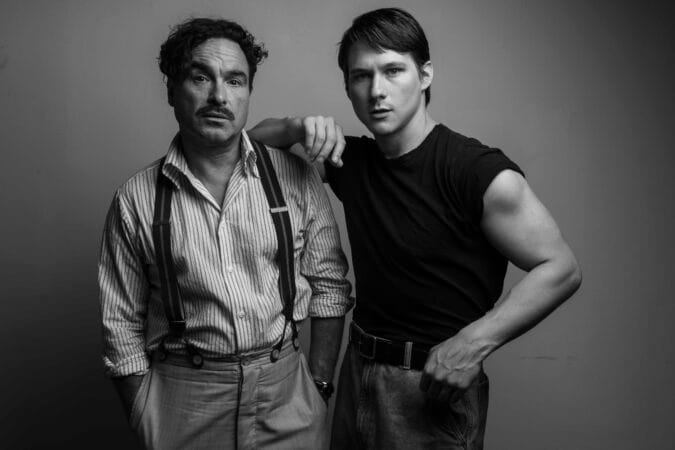 Johnny Galecki and Jacob Moskovitz as Tennessee Williams and Marlon Brando.