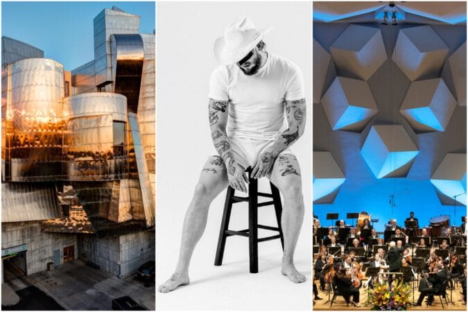 (l-r) Orchestra Hall, Orville Peck, and the Weisman Art Museum