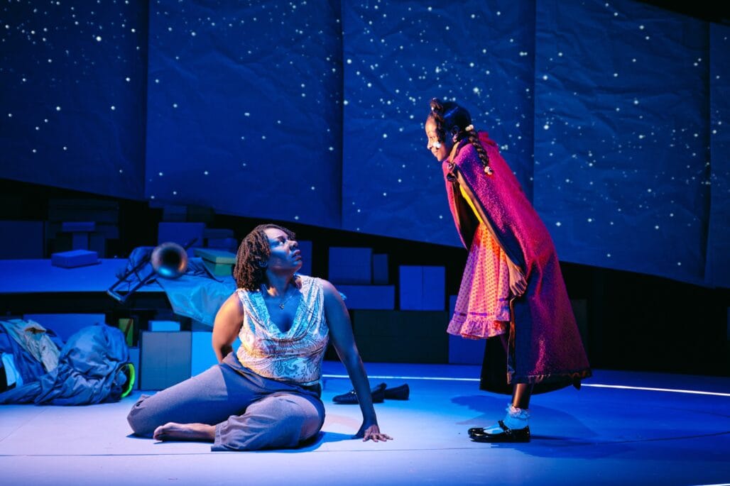 Abigail Onwunali and Savannah Commodore in "creation stories and all the important importants."