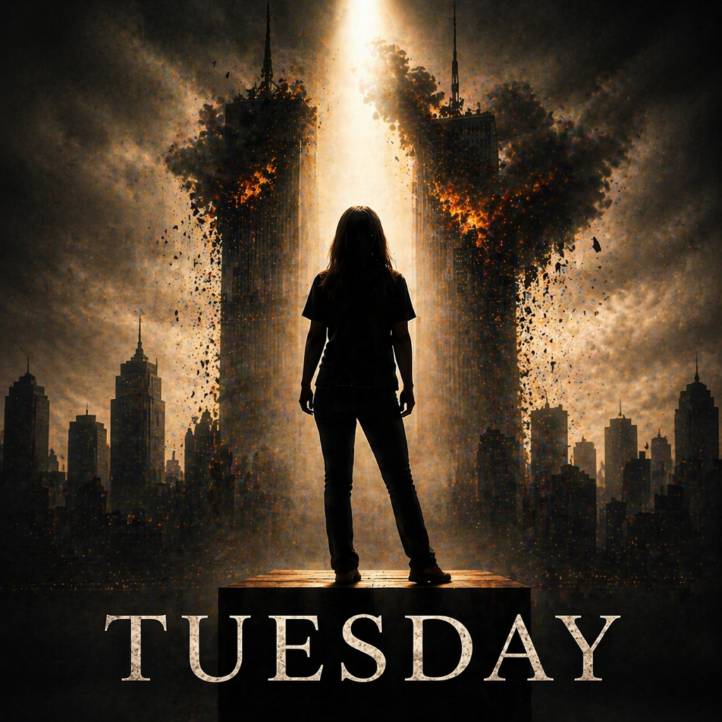 Artwork for "Tuesday," starring Laura Lee Botsacos