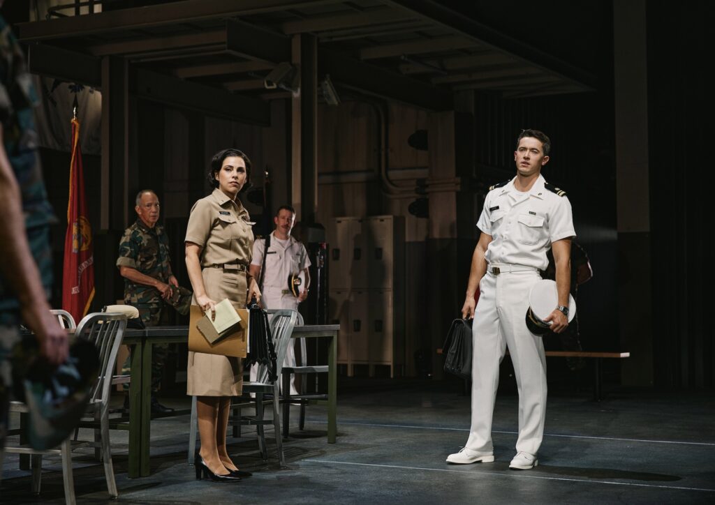 Krysta Rodriguez and Tom Blyth in "A Few Good Men."