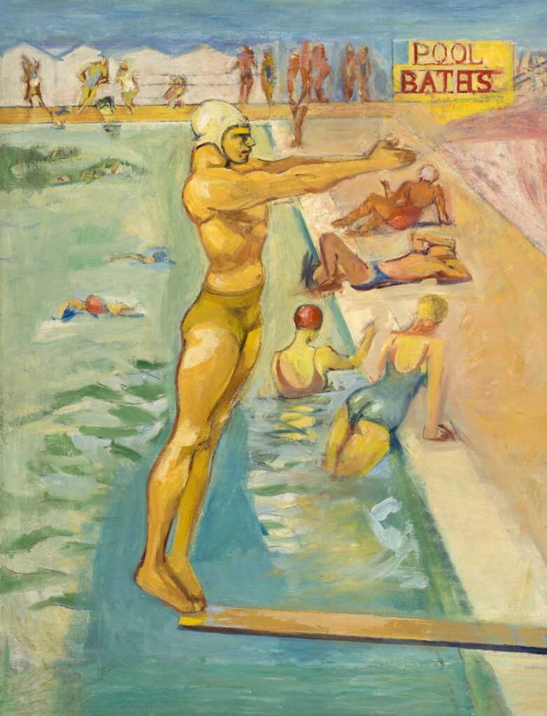 Carl Sprinchorn, "The Diver – Coney Island," 1934, Collection
of Roy Goldberg and Keith Sherman. Photo by Luc Demers.