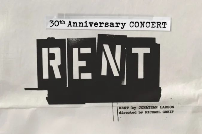 RENT 30th anniversary concert logo