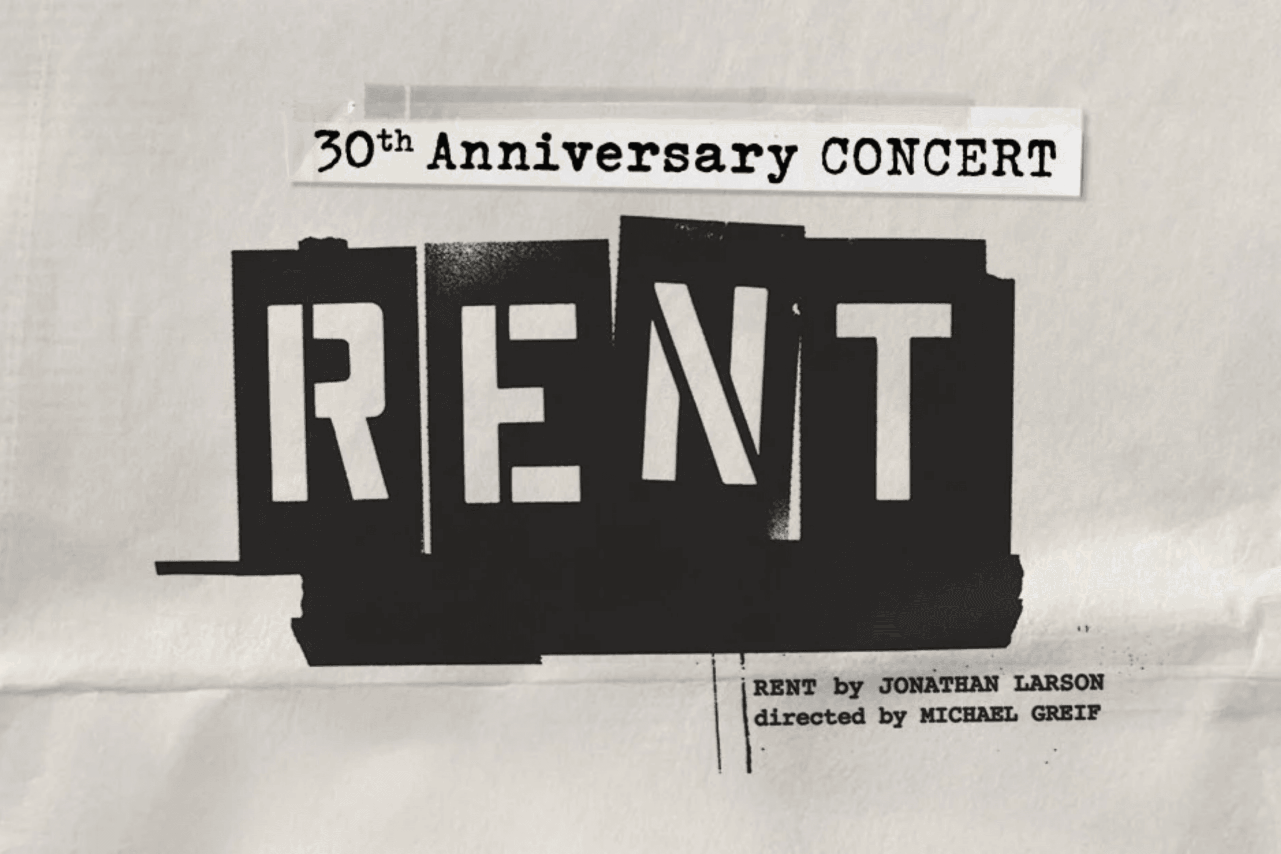 RENT 30th anniversary concert logo